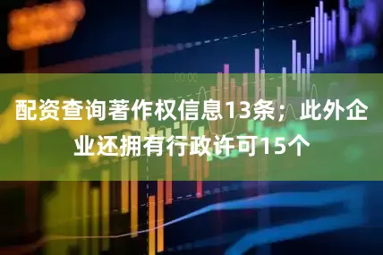 配资查询著作权信息13条；此外企业还拥有行政许可15个